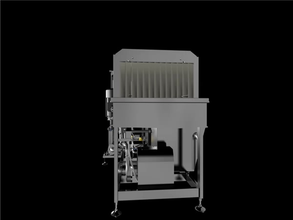 高壓水噴淋清洗線—加工件清洗機(jī)，環(huán)速促銷清洗—烘干一體洗箱機(jī)