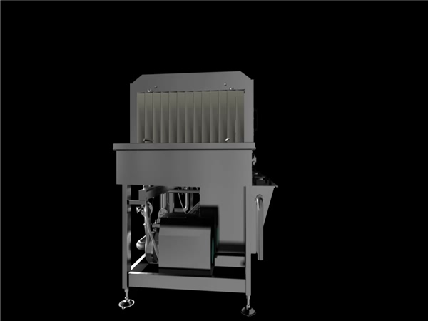 專業(yè)制造周轉(zhuǎn)箱清洗機，筐子去污機，食品筐清洗設備高速洗箱機