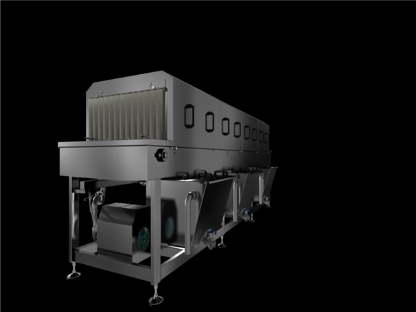 周轉(zhuǎn)箱工作原理，明超洗箱機(jī)，周轉(zhuǎn)箱清洗機(jī)，周轉(zhuǎn)筐清洗機(jī)