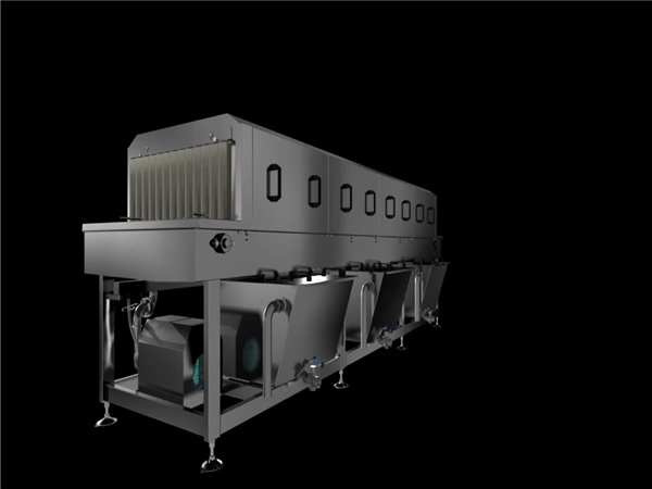 全自動(dòng)塑料筐清洗機(jī)，周轉(zhuǎn)筐清洗，周轉(zhuǎn)箱，料筐洗箱機(jī)