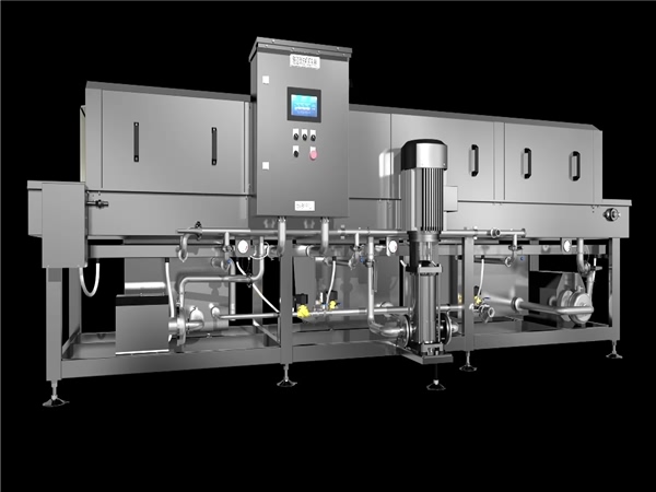 環(huán)速洗筐機，僅需2人解決周轉(zhuǎn)筐清洗難題，效率高能耗低益比體驗