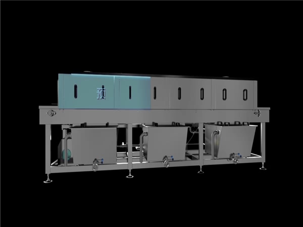 食品筐清洗機(jī)，解決細(xì)菌殘留，降低50%能耗，提升效率80%
