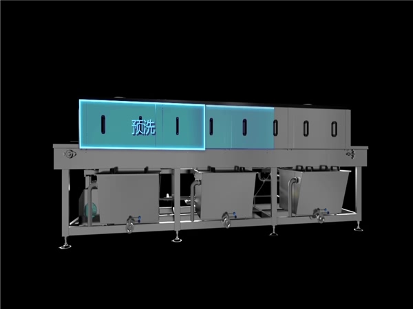 洗箱機，環速隧道式洗箱機，衛生級生產線配套設備