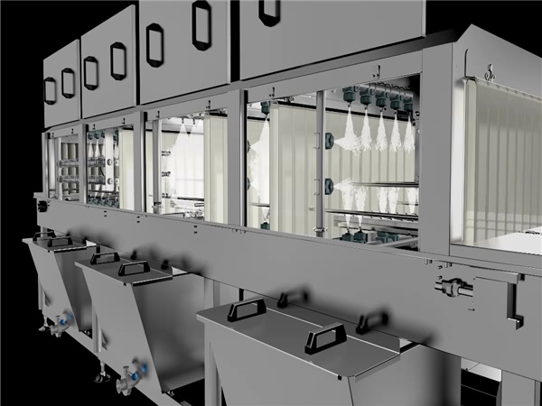 蔬菜周轉(zhuǎn)箱清洗機(jī)，水果筐子清洗機(jī)，超市周轉(zhuǎn)箱清洗機(jī)