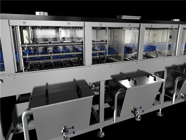 塑料筐清洗機(jī)，料筐清洗機(jī)食品筐清洗機(jī)，放心機(jī)械廠家直銷