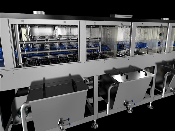 塑料筐清洗機(jī)，料筐清洗機(jī)食品筐清洗機(jī)，放心機(jī)械廠家直銷