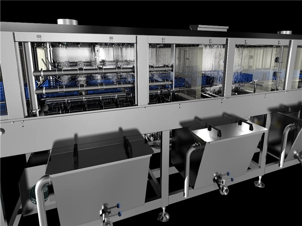 塑料筐清洗機(jī)，料筐清洗機(jī)食品筐清洗機(jī)，放心機(jī)械廠家直銷