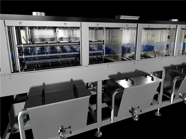 塑料筐清洗設(shè)備，塑料筐食品筐清洗機(jī)，周轉(zhuǎn)筐清洗價(jià)格