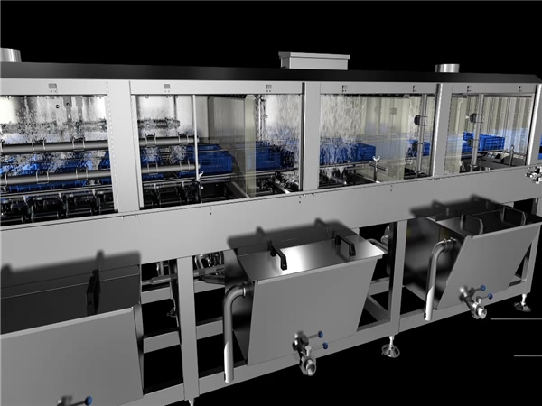 洗筐機，周轉箱清洗機，清洗機，噴淋式清洗機