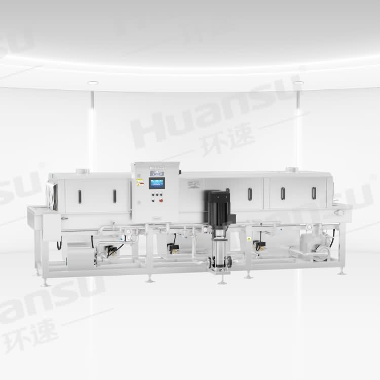 雞籠周轉箱清洗機 高壓噴淋循環(huán)用水